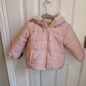 Tucker + Tate Pink and Cream Sherpa Jacket